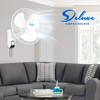 Simple Deluxe Adjustable Tilt, Quiet Operation Household Wall Mount Fans