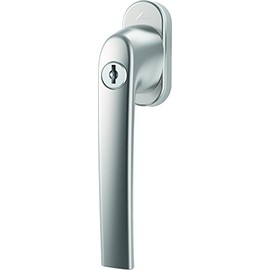Roto Samba Window Handle Lockable 40 Nm Natural Silver with Screws Square Pin 7 x 37 mm