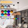 Battery Operated Pendant Light with Remote,Battery Ceiling Lights No Wiring,Battery