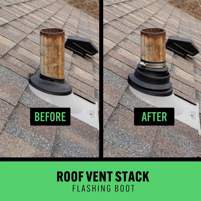 Bennigton Roof Collar Repair Boot 2 Pack with Sealant Vent