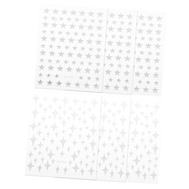 WOONEKY 8sheets Creative Art Stickers of Foil Nail Decals for Manicure for Home and Salon Use Easy Application