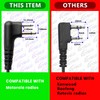 KEYBLU G Shape Earpiece with PTT Mic, 2 Pin Single