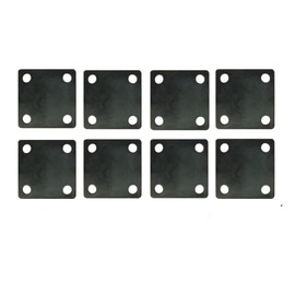 Bobco Metals 5”X5” Weldable Square Steel Metal Baseplate - A36 Steel Plate - High-Quality Steels Plate Base for Structure Support | 8 Pieces