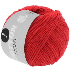 LANA GROSSA Cotton Light Multifile Cotton Blend Hand Knitting Yarn Made of 50% Cotton and 50% Polyacrylic 50 g Wool for Knitting and Crocheting 123 m Yarn