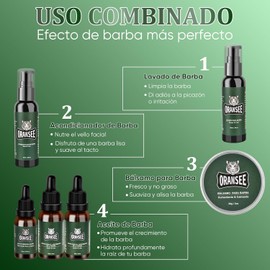 Kit Cuidado Barba 14 en 1 para Hombre, Incluye Aceite, Bálsamo, Champú, Rodillo Microagujas, 2 Cajas de Hojas, Maquinilla Plumas, Mejor Regalo Perfecto Originales para Hombre o Papa
