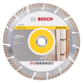 Bosch Professional 1x Standard for Universal Diamond Cutting Disc (for Concrete, Tile, Metal, Ø 230 x 22.23 x 2.6 mm, Accessories for Angle Grinders)