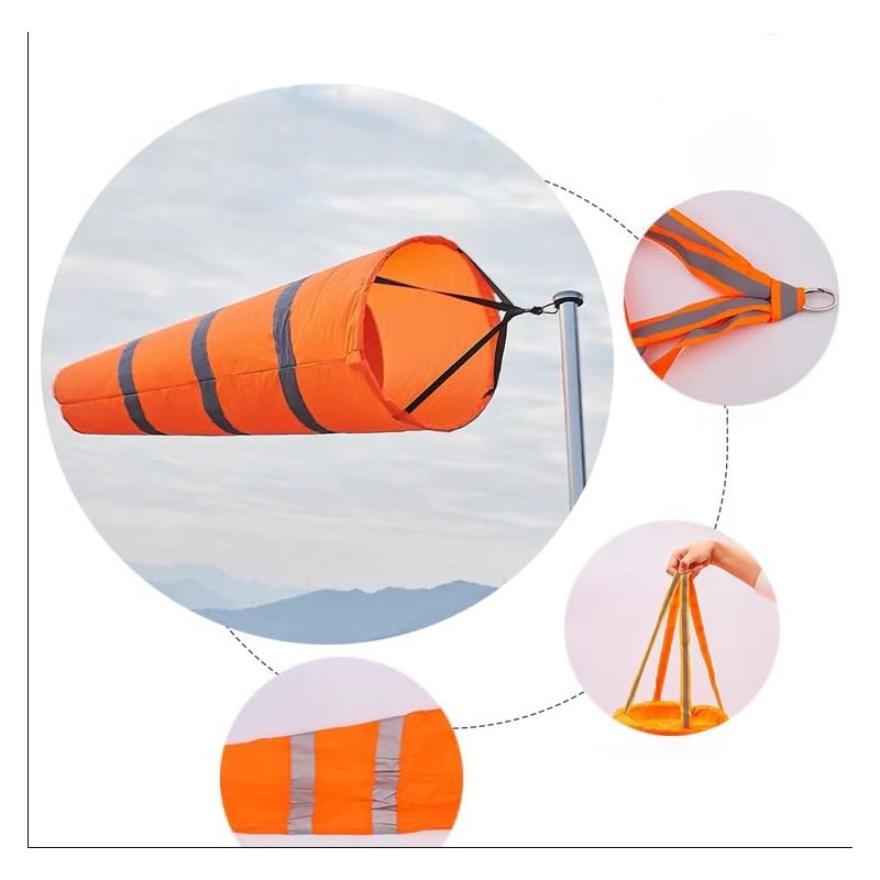 Wind Measurement Bag, Wind Direction, Wind Speed, Weather Reflector Belt,
