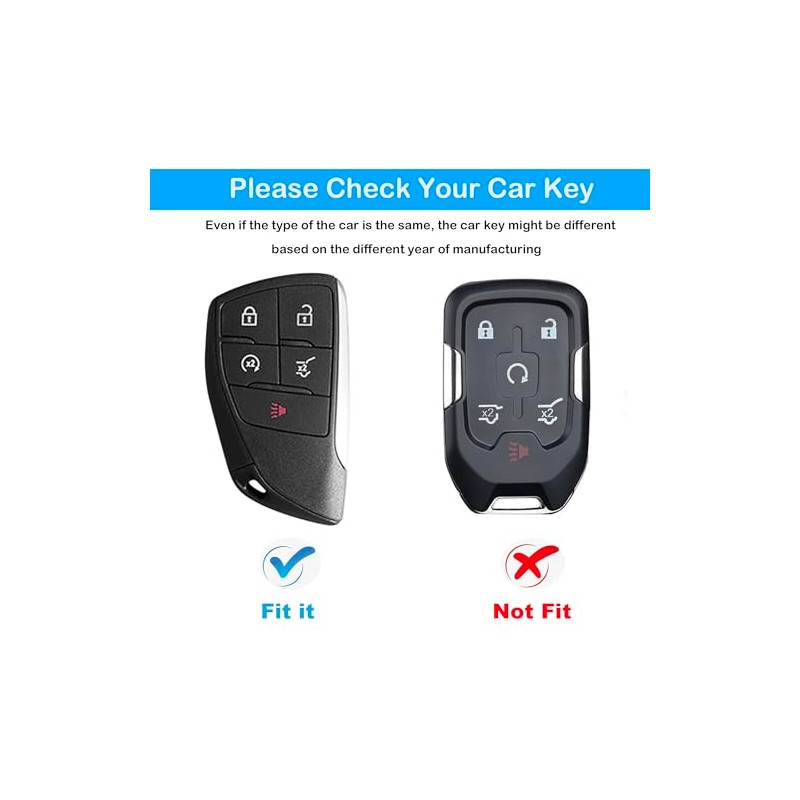 Genuine Leather Key Fob Cover for Chevy and GMC Vehicles