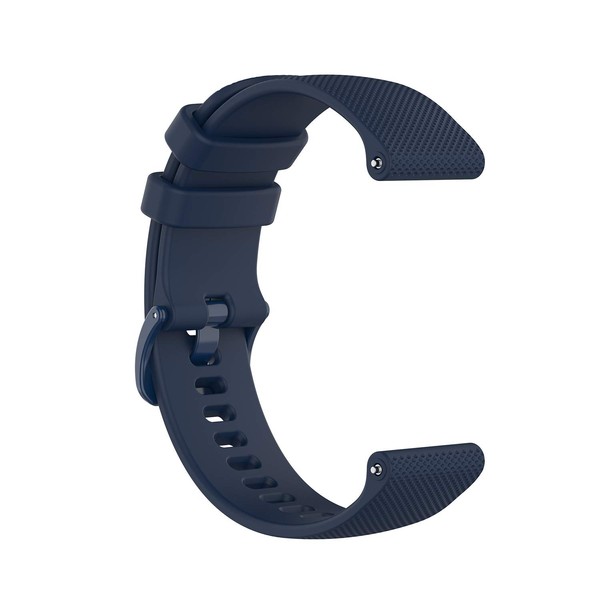 Silicone Wristband Replacement Sports Straps Bracelet Compatible with Garmin Venu, vivomove3, vivomove Luxe, vivomove Style, vivomove HR, vivoactive3 Music,forerunner245music/645music (Navy Blue)