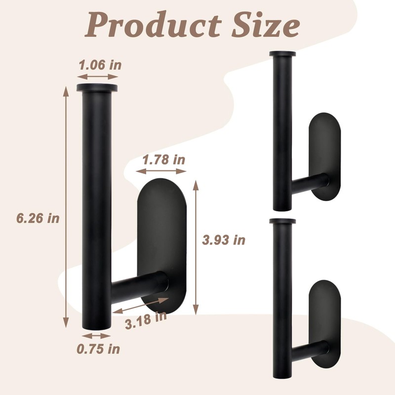 2 Pack Adhesive Metal Curtain Hooks and Tiebacks - No