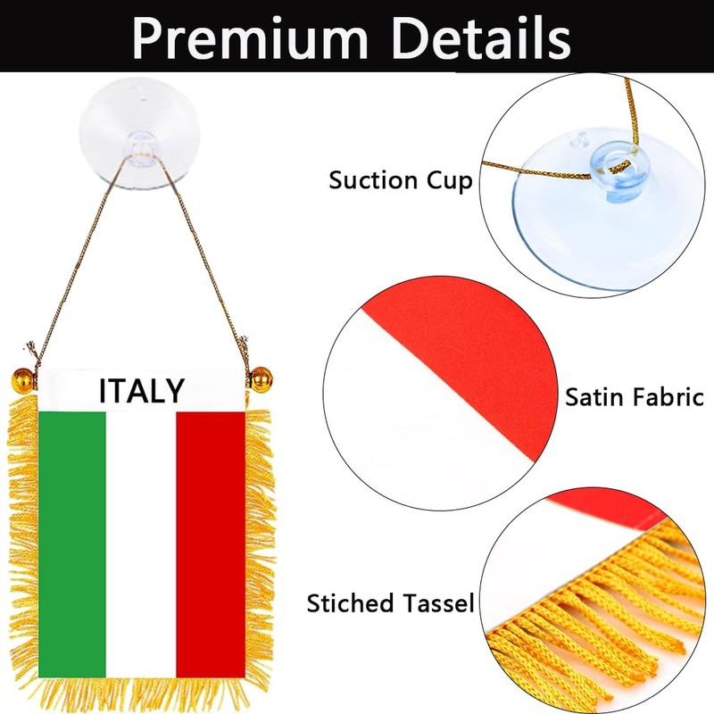 GSYLPFT 4 X 6 Italian Flag Small Mini Italy Flags