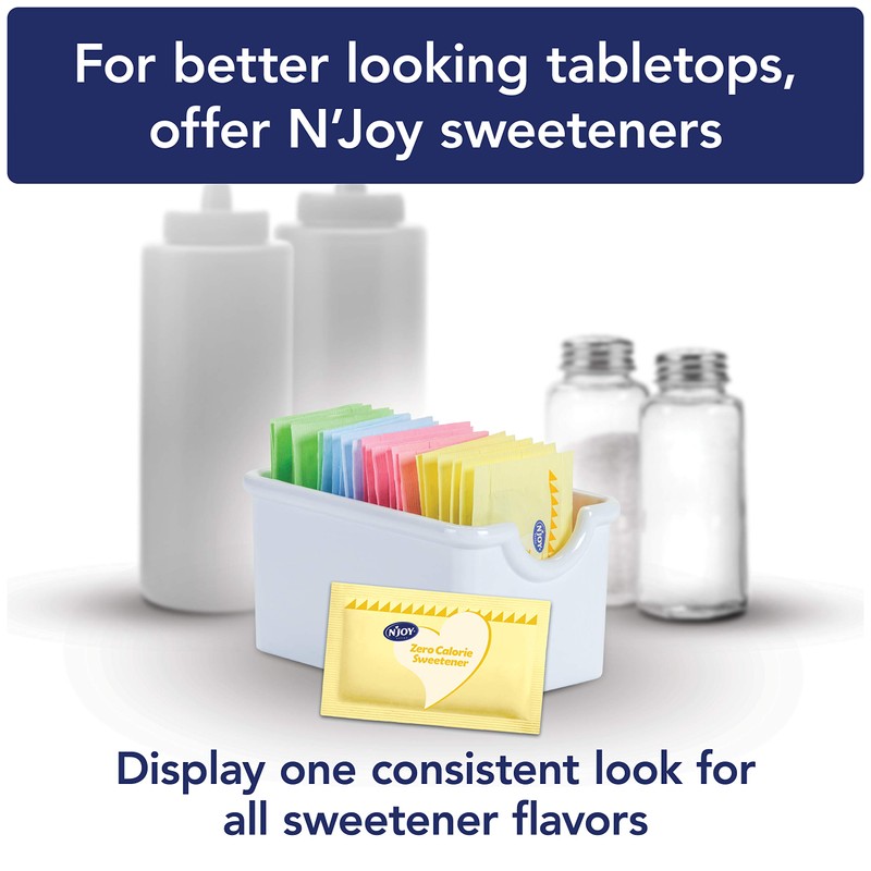 N'Joy Zero Calorie Sweetener | Yellow Sucralose Packets | 2000