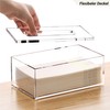 SANRUI Tissue Box Transparent Cosmetic Tissue Box for Dining Room