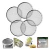 Kisangel 4sets Mason Jar Sprout Lids Sprouting Kit Stainless Steel