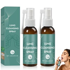 2Pcs Lung Cleansing Spray,Natural Herbal Lung Cleaning Spray(60ml)