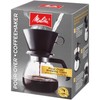 Melitta 52 oz. Pour-Over Coffee Brewer with Glass Carafe, Black