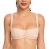Lemorosy Women's Dirndl Bra Push Up Balconette Bra with Underwire