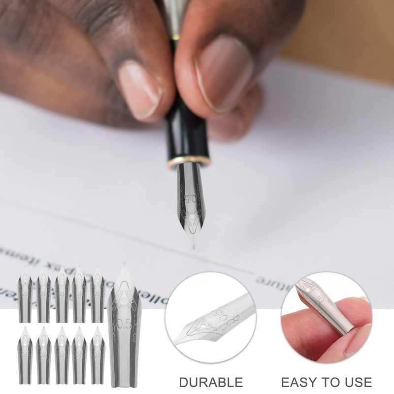 Gadpiparty 30Pcs Fountain Pen Nibs Set Replacement Nibs for Students