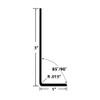 Outwater Plastics 1922-Bk Black 1'' X 3'' X 1/16'' Thick