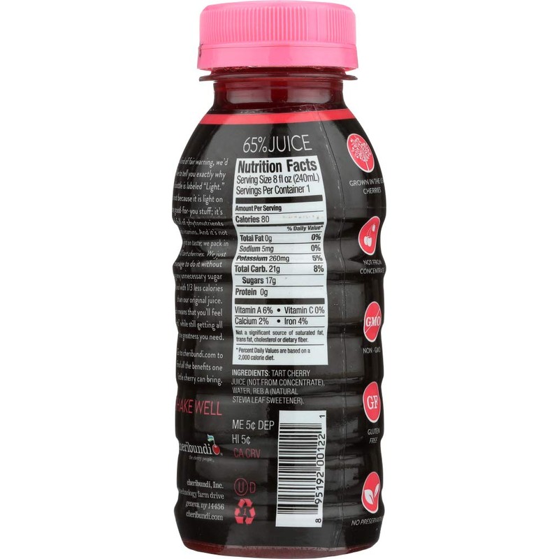 Cheribundi Juice Cherry Tart Lite, 8 oz