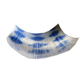 Eulenspiegel 001417 - Künstliche Wimpern, Bavaria, Weiß/Blau, 1 ml Spezial-Wimpernkleber, Anleitung, für Karneval, Motto-Party
