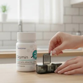 Diamin | Suplemento | Incluye Pastillero | 30 Caps (1pza)