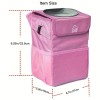 Portable Car Trash Can with Lid, Waterproof Hanging Back Seat