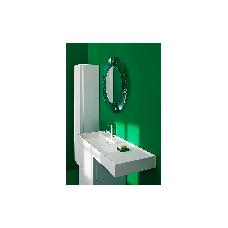 Kartell Boxy Soap Dish, Aquamarine, 10.5 x 2.4 x 10.5