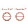 sourcing map Copper Washers Sealing Washers 8 mm Pack of