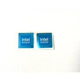 Intel 2x Intel Inside  Desktop / Laptop Sticker Label Logo Decal