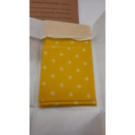 EcoNatural 10 -3 packs Natural Beeswax Food Wraps Eco Friendly Reusable Sustainable Storage
