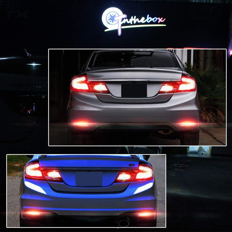 for 2013 2014 2015 Honda Civic Sedan Rear Bumper Reflector