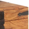 vidaXL Solid Acacia Wood Chest - Functional Lockable Storage Box