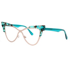 Zeelool Oversized Cat Eye Blue Light Glasses for Women Stylish Eyewear Glasses 100% UV400 Protection JGX558394-04 Tortoise