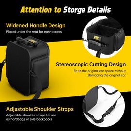 MIKKUPPA Under Seat Storage - Compatible with 2007-2024 Jeep Wrangler JK JL JLU Sports Rubicon Gladiator JT - Portable Rear Under Seat Storage Backseat Underseat Organizer Tool Kit