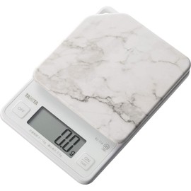 Tanita KJ-114 SWH Cooking Scale, Kitchen Scale, Cuisine, Digital, 1kg (2.2 lbs.), Weighs in 0.5g (0.02 oz) Units, 1-Second Start-up, 1-Second Weighing, Stone White, Perfect Measurements Instantly