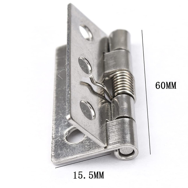 6Pcs 2.5" Spring Door Hinges, Heavy Duty Window Hinge 304