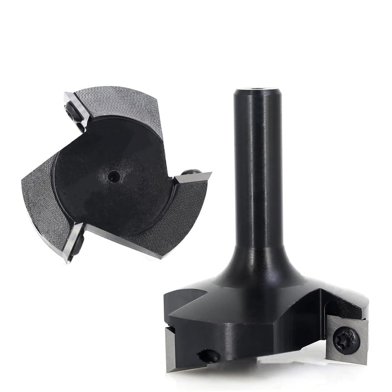 Slab Flattening Router Bits 1/2 Shank, 2-3/8”Cut Dia, 12*12*1.5mm Insert,