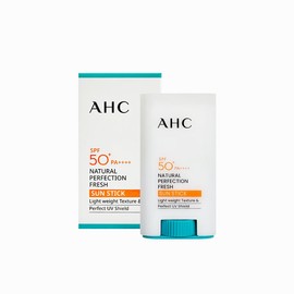 AHC Natural Perfection Double Shield Sun Stick (Blue) 22g (SPF50+) 1, AHC Natural Perfection Fresh Sun Stick 17g / AHC 내추럴 퍼펙션 더블 쉴드 선스틱 (파랑색) 22g (SPF50+) 1개, AHC 내추럴 퍼펙션 프레쉬 선스틱 17g