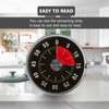 Youery Kitchen Timer, Magnetic Visual Timer, Stainless Steel Countdown Timer,