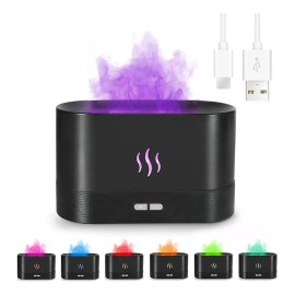 Humidificador Difusor De Aceite Esencial De Llama Coloreado
