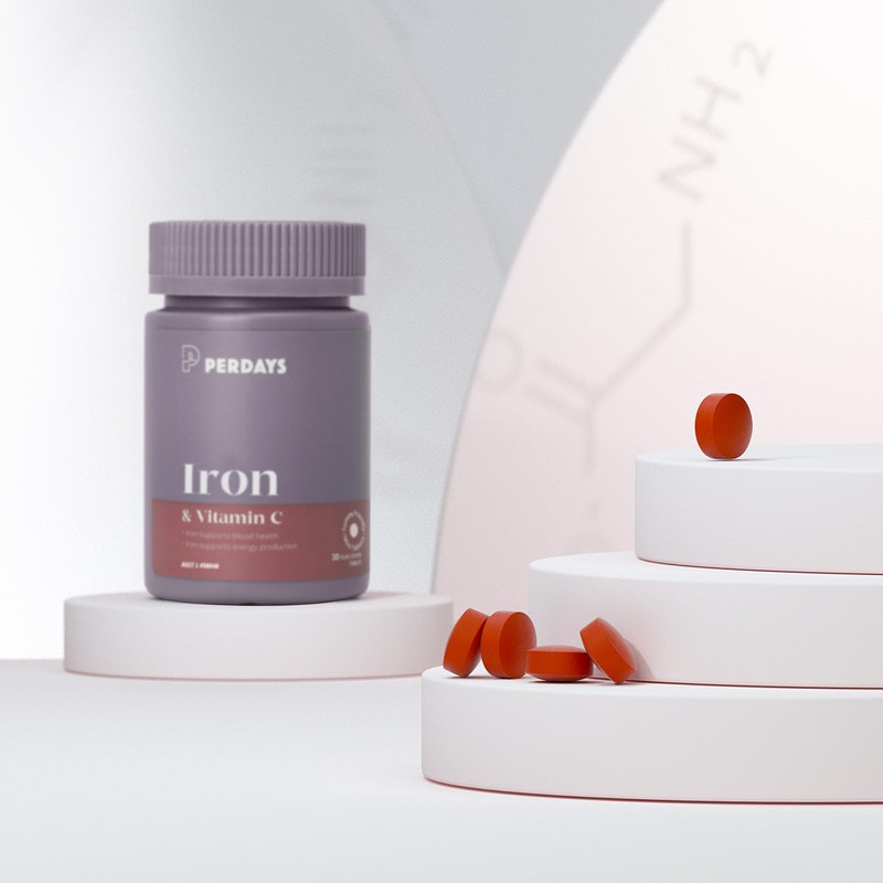Perdays Iron & Vitamin C, 30 Tablets