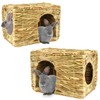 HERCOCCI Extra Large Grass House for Rabbit, Foldable & Comfortable