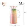 Pinky Up Charlie Iridescent Iced Tea Glass Carafe with Lid