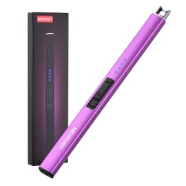 MEIRUBY Electric Candle Lighter, Christmas Stocking Stuffers Gifts for Women Mom Men Wife Sister, USB Arc Rechargeable Windproof Long Lighter for Candle BBQ Housewarming Birthday Gifts Idals