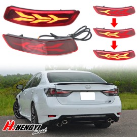 ZTT Rear Bumper Turn Signal Brake Light For 2014-2016 Toyota Corolla 2013-2018 Lexus
