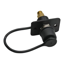 Flush Mount Air Fitting Straight 1/4'' BSP male compressor tyre inflation tank deflate Black Cap