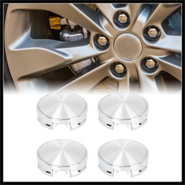 Hihaha 4 Pcs 62mm 4 Lugs Silver Tone Car Wheel Center Caps Hub Cover Caps Durable Material