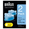 Braun Clean & Renew Ersatzkartuschen für elektrische Rasierer, 2er-Pack, kompatibel mit allen