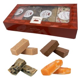 Uncle Butch’s Fudge Gift Box – 4-Piece Custom Flavors Sampler Made with Real Butter – Handcrafted Fudge Candy – Choose from 70+ Creamy Options Like Chocolate, Pumpkin, Peppermint & More (32 oz) 1 Pack
